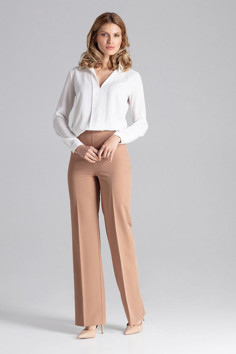 Figl Brown Wide Leg Trousers - view 2