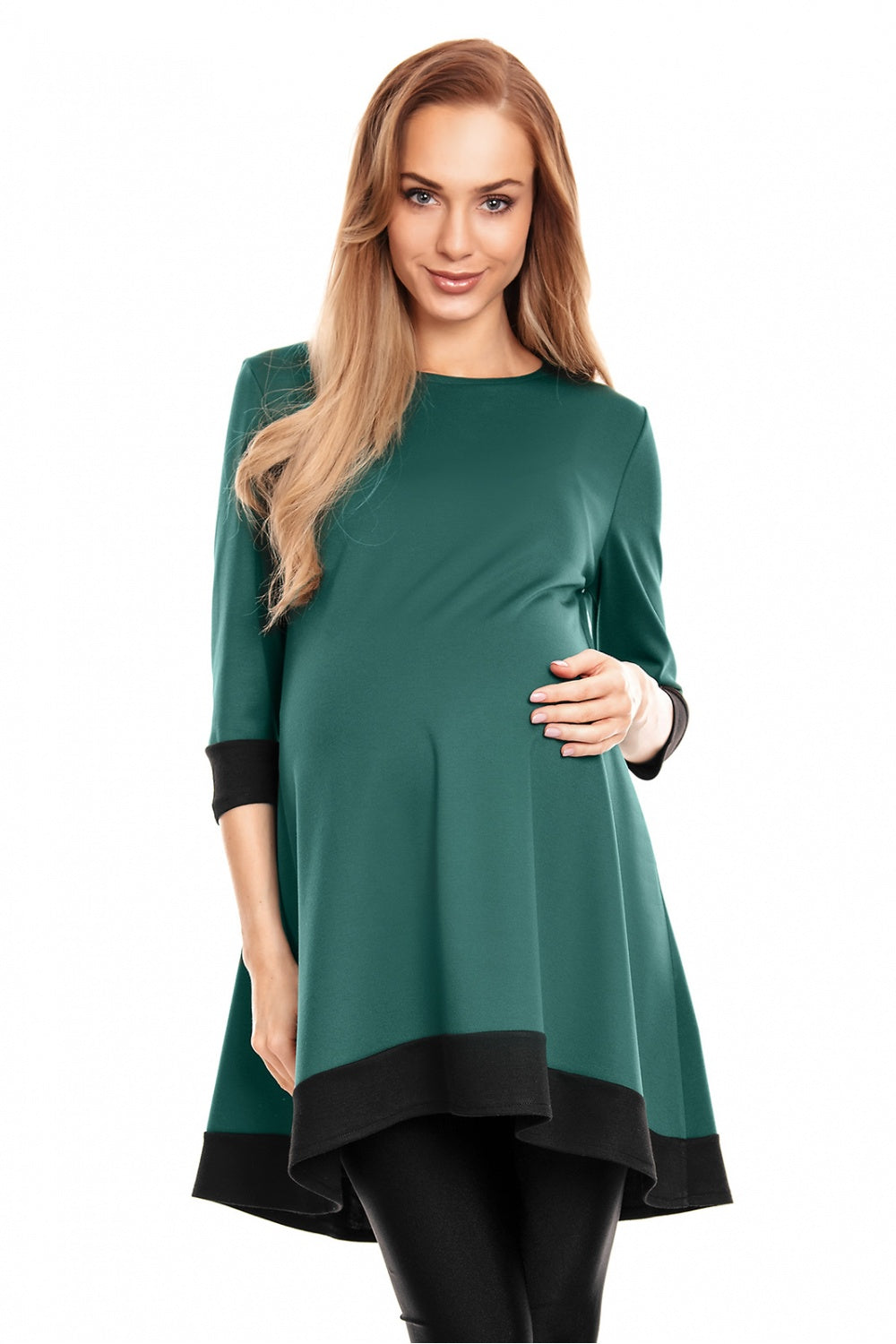 PeeKaBoo Green Mini Maternity Dress