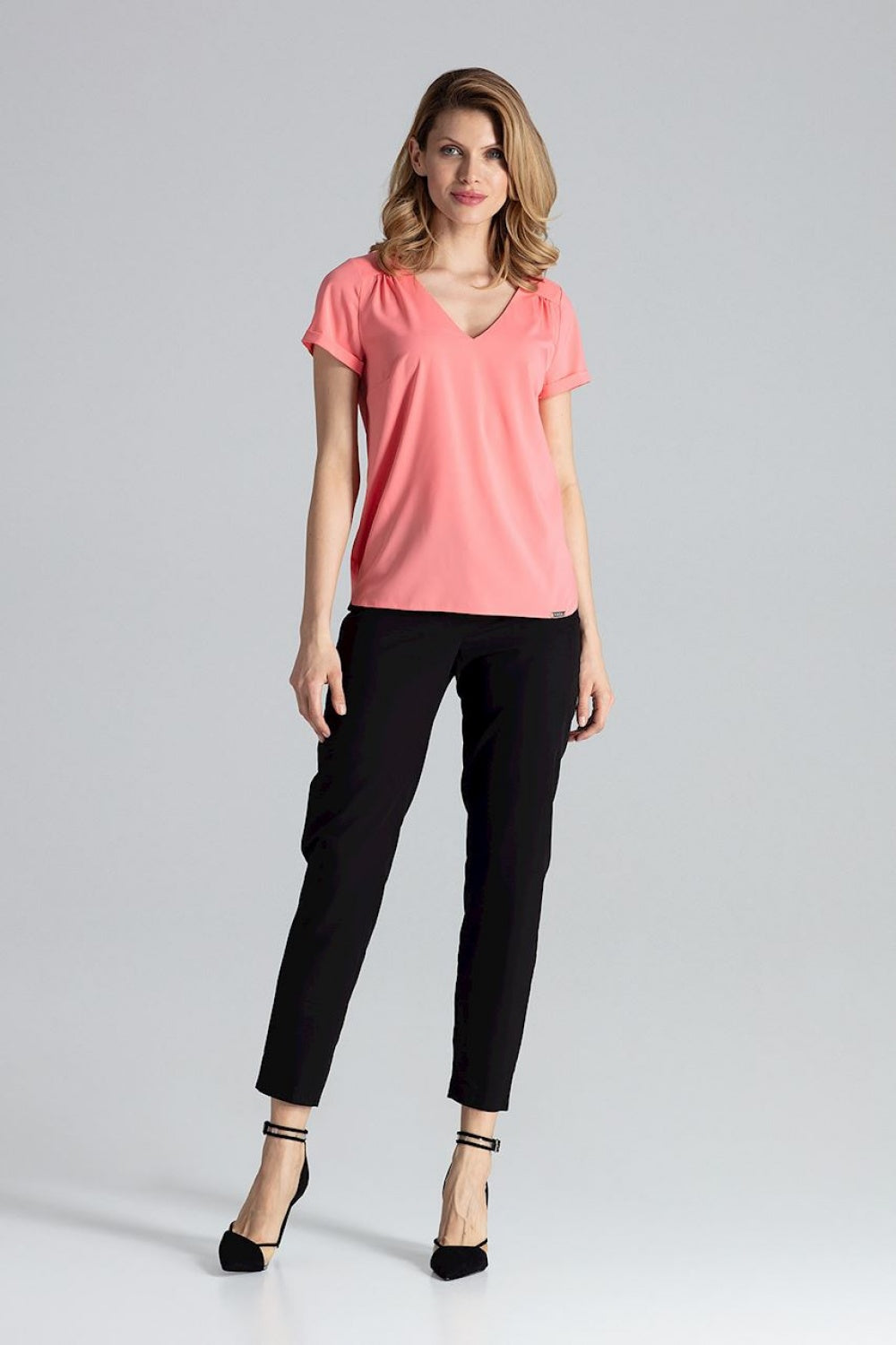 Figl Coral Pleated Blouse - view 2