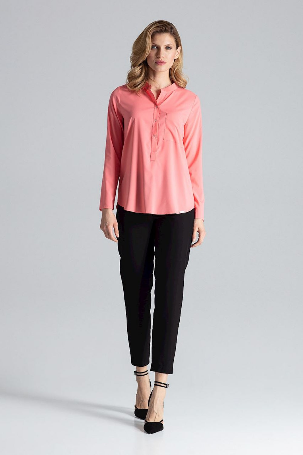 Figl Coral Long Sleeve Blouse - view 2