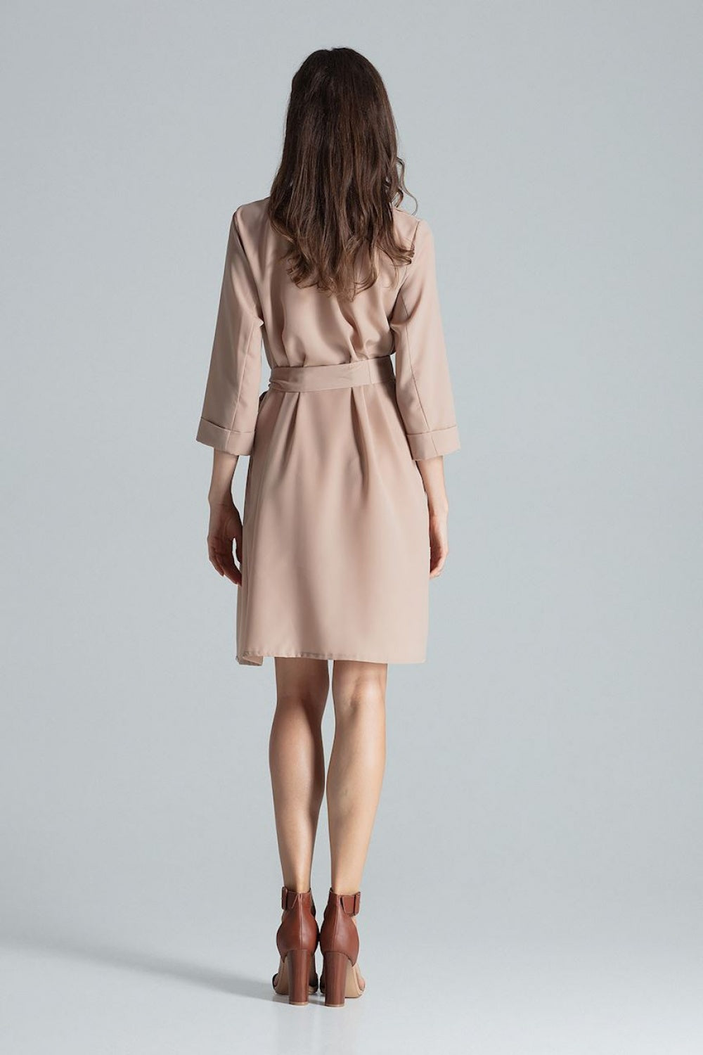 Figl Beige Collared Dress - view 3