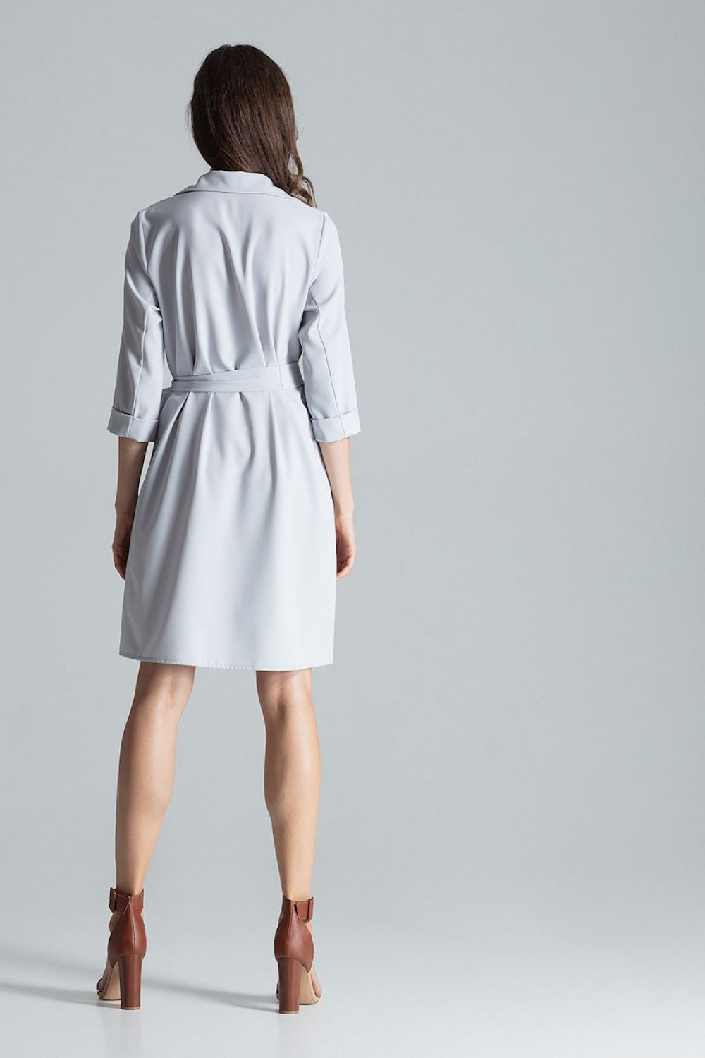 Figl Grey Collared Dress - view 3