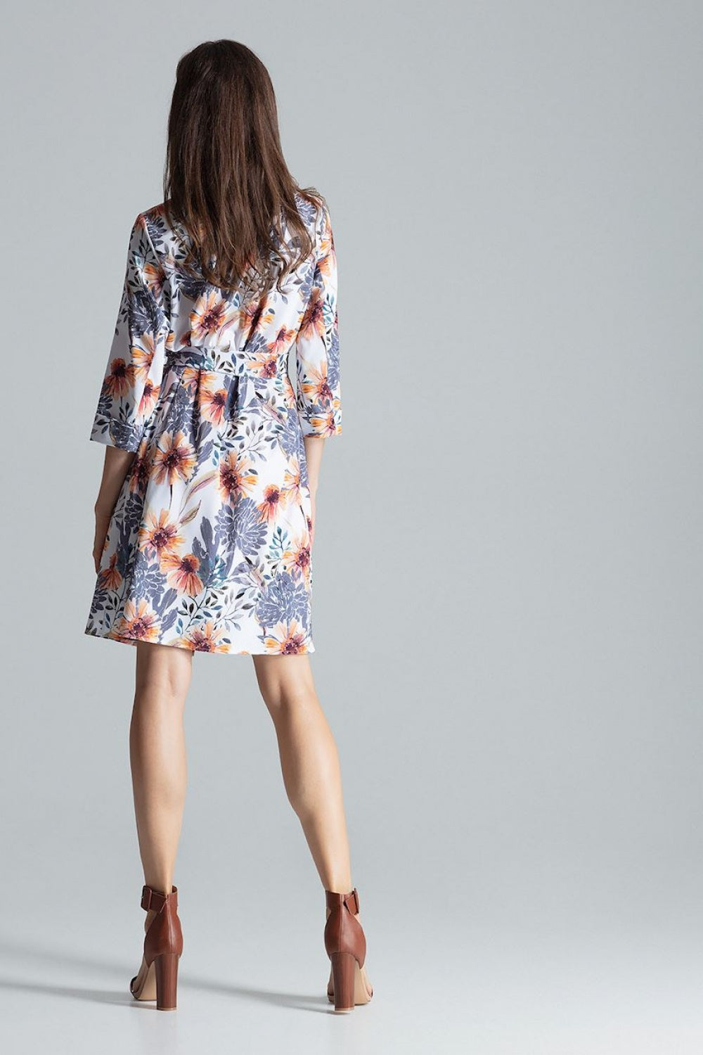 Figl Patterned Collared Dress - view 3