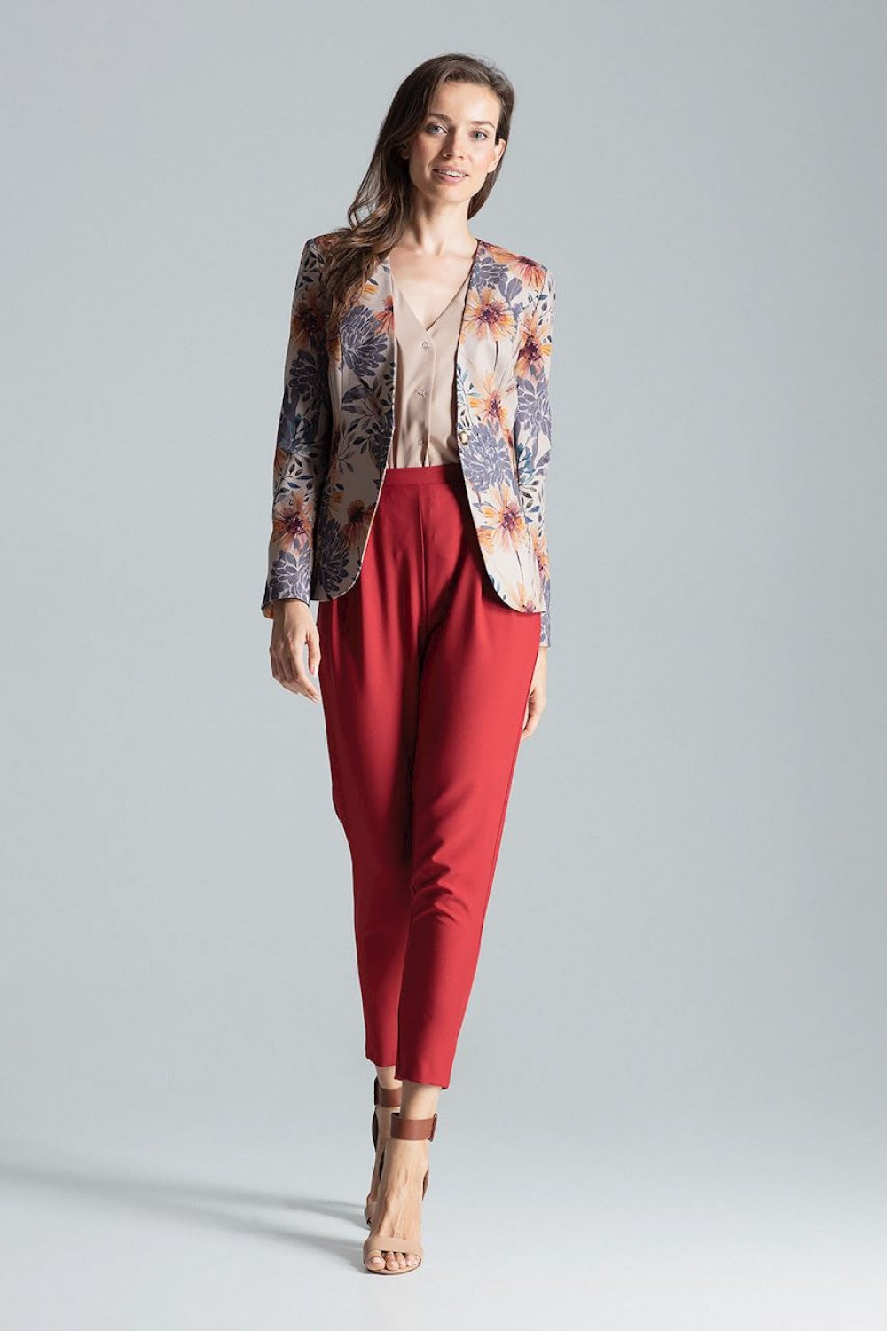 Figl Patterned Polyester Jacket - view 2