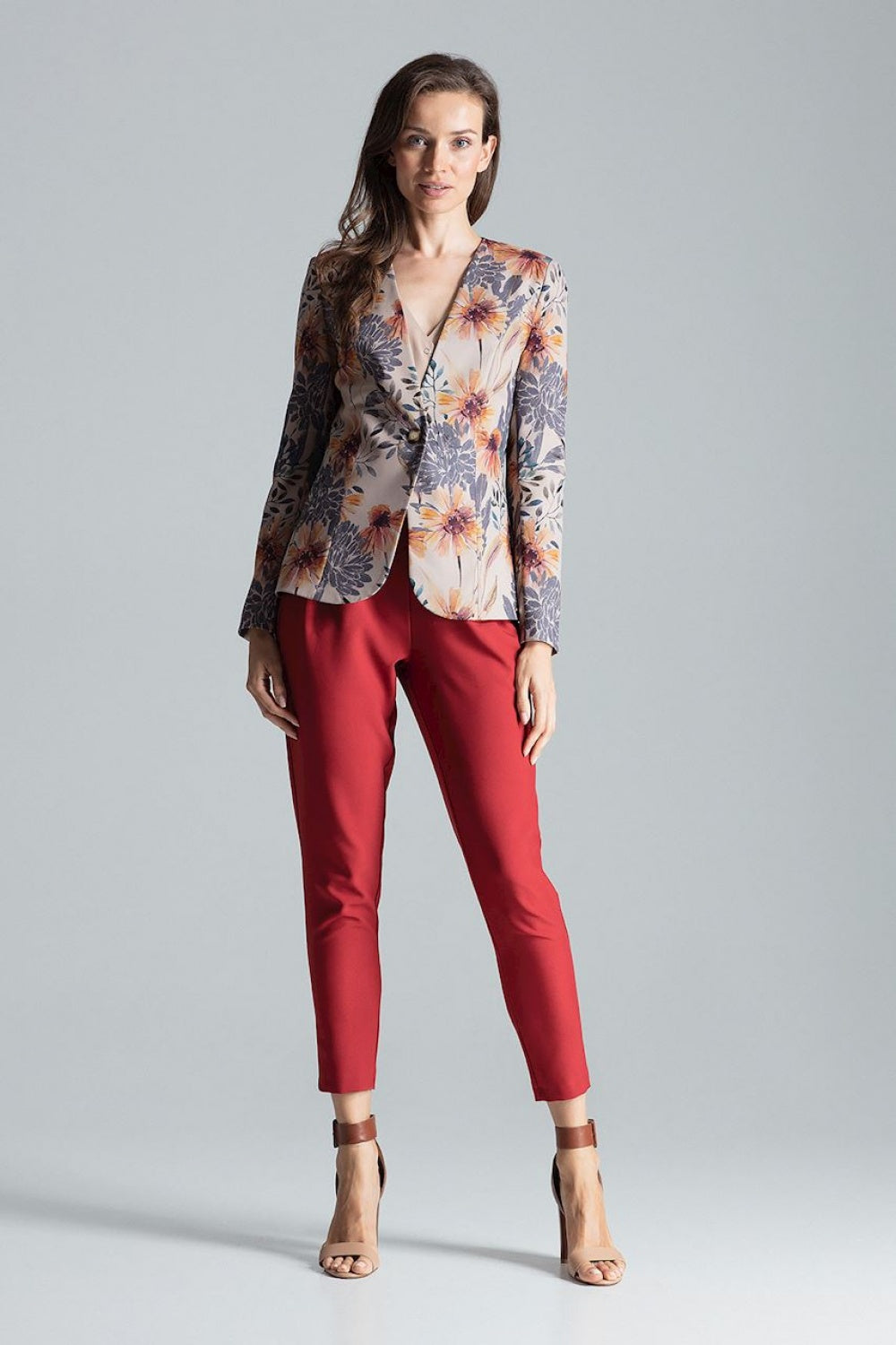 Figl Patterned Polyester Jacket - view 4