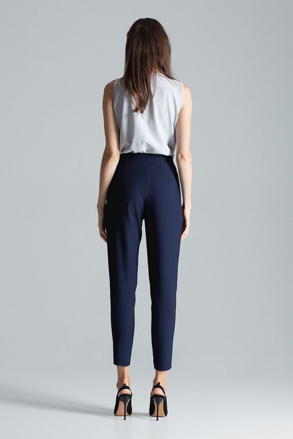 Figl Navy Pleated Trousers - view 3