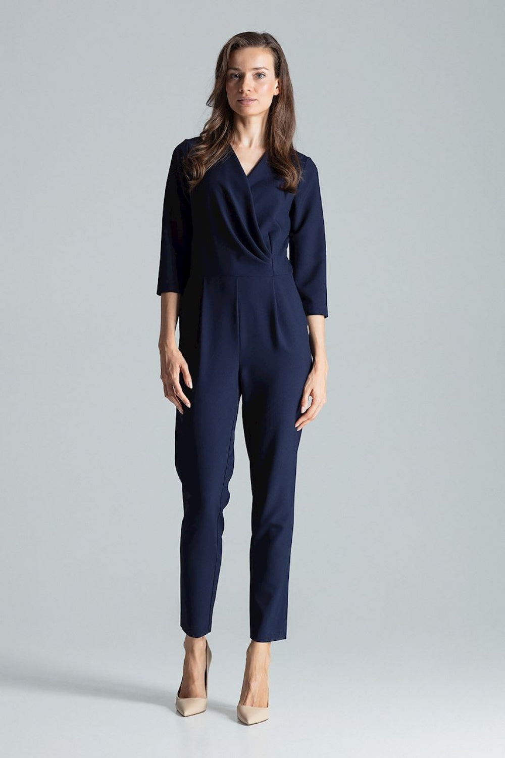 Figl Navy Wrap Jumpsuit