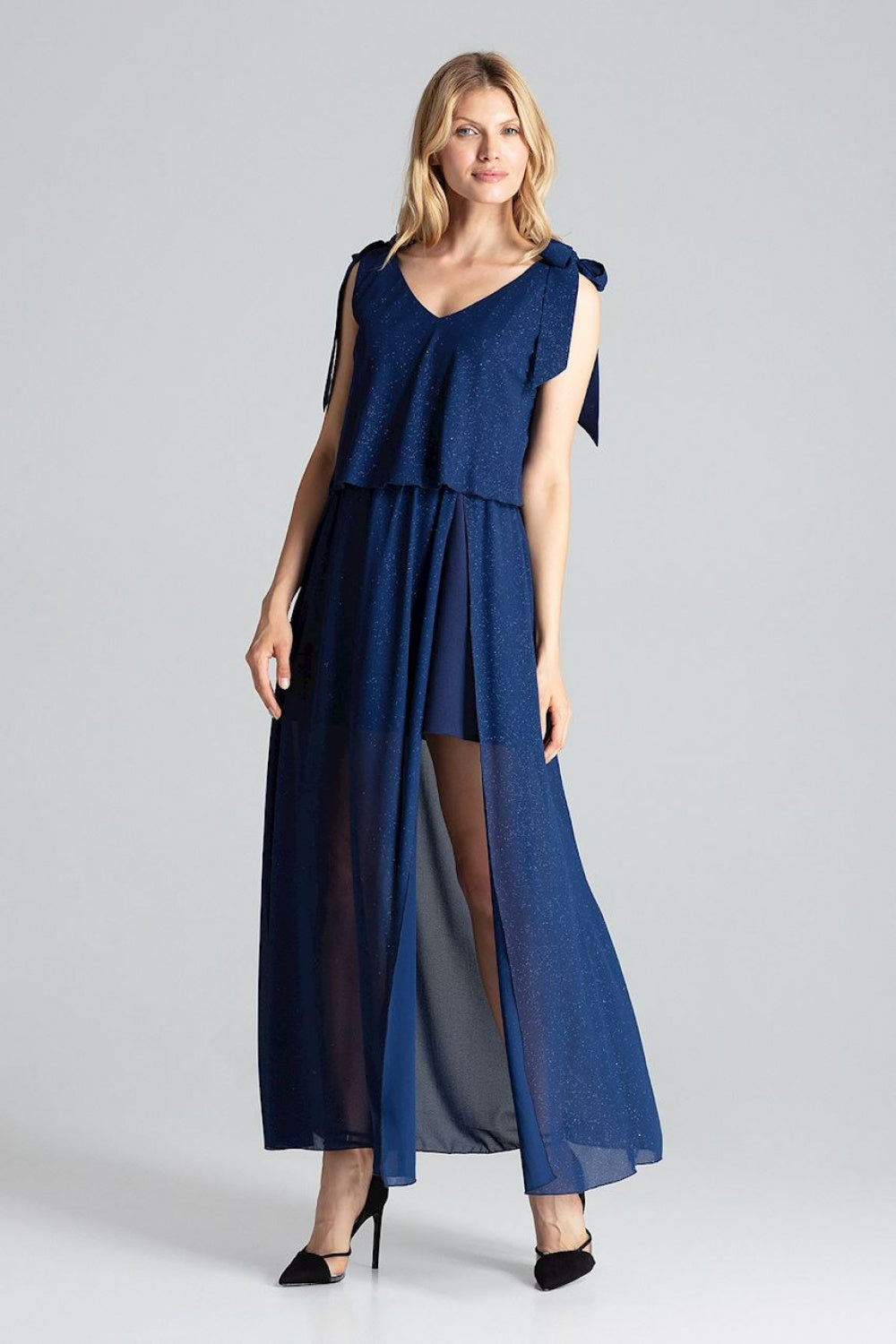 Figl Navy Bodycon Sleeveless Cocktail Dress - view 2