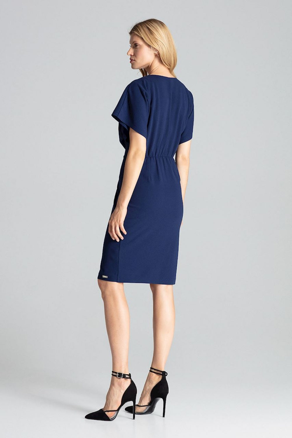 Figl Navy Midi Wrap Dress - view 3