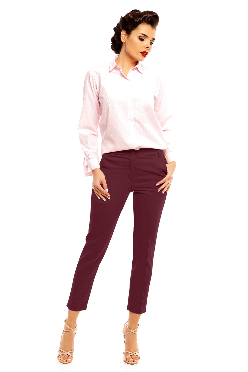 Cabba Burgundy Trousers