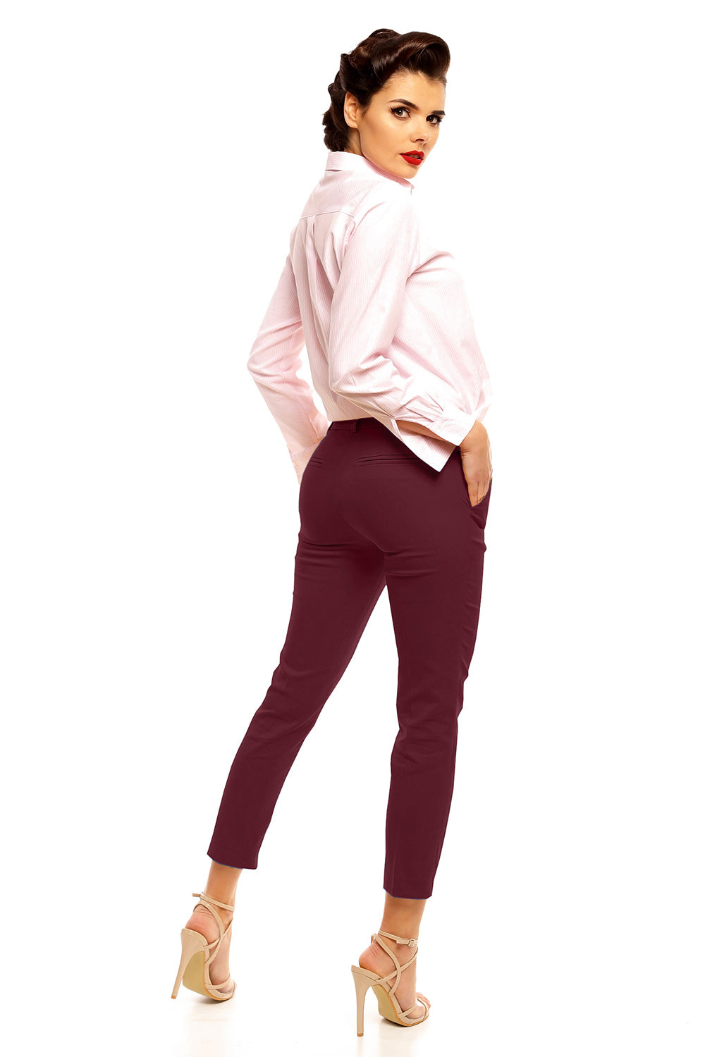 Cabba Burgundy Trousers - view 3