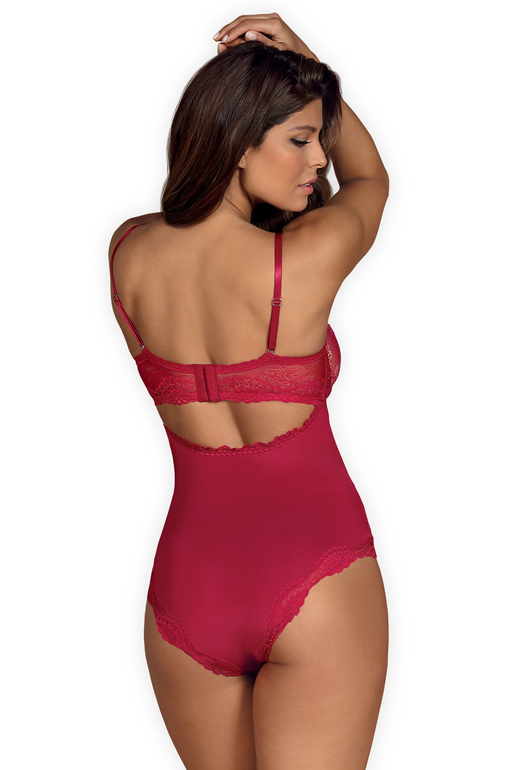 Obsessive Rosalyne Red Padded Bodysuit - view 3