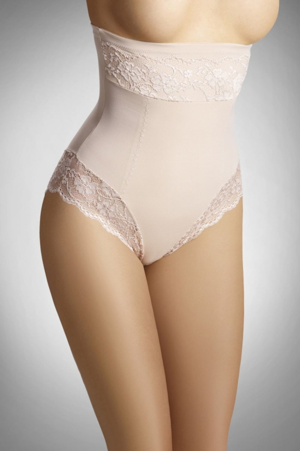 Eldar Valeria Beige Lace High Waisted Knickers
