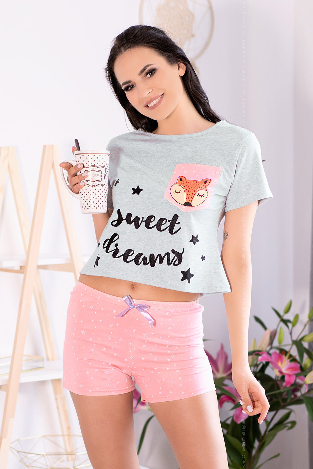 Livia Corsetti Fashion Russet Foxy Pink Pyjamas