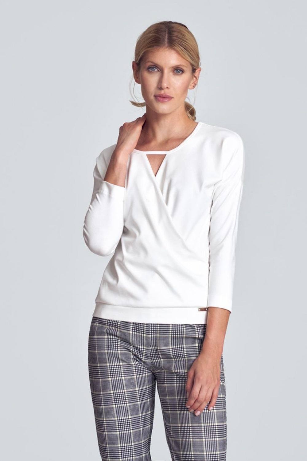 Figl Ecru Wrap Blouse