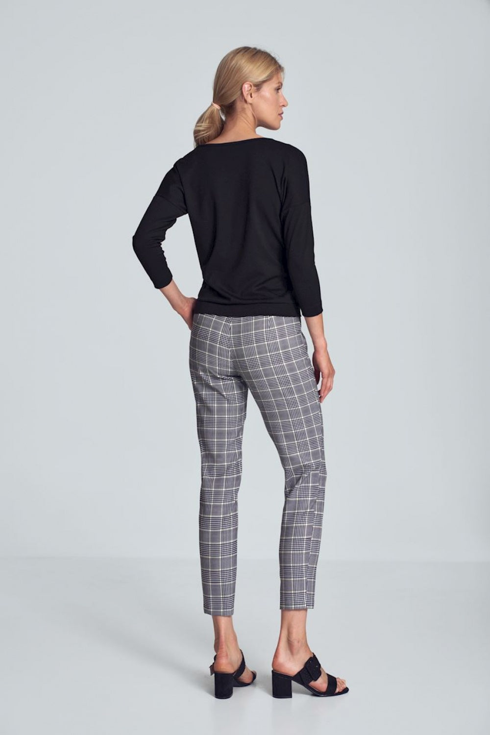 Figl Black Wrap Blouse - view 3