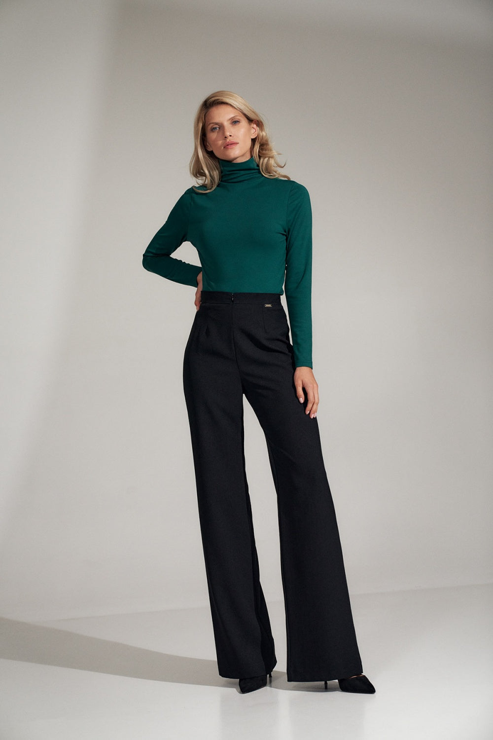 Figl Black Trousers with Pockets