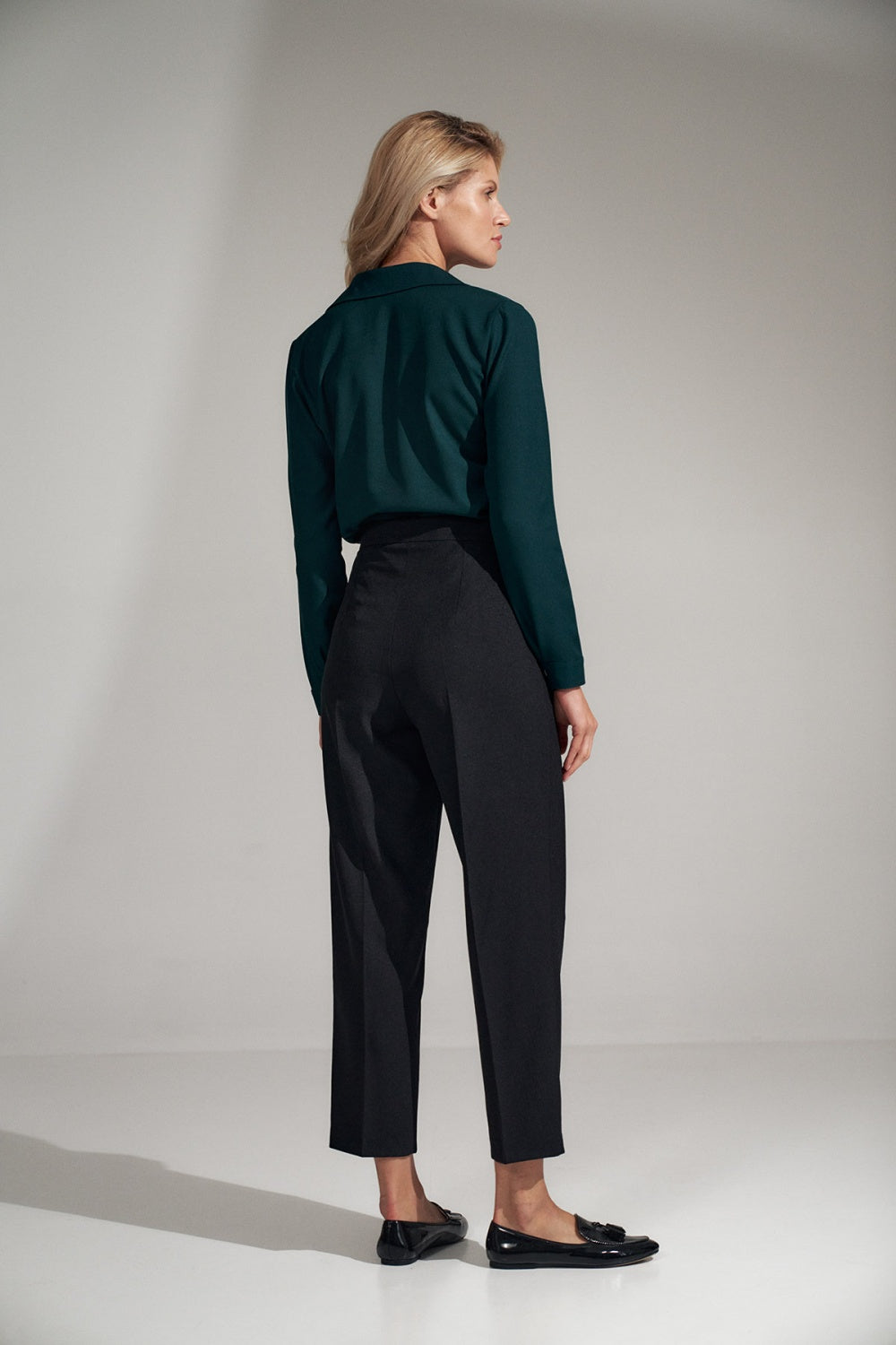 Figl Black Pleated Trousers - view 3