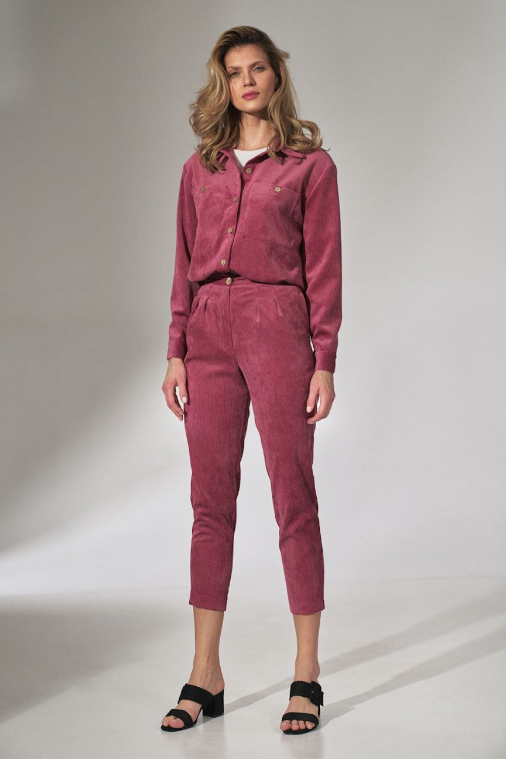 Figl Pink Pleated Trousers - view 2