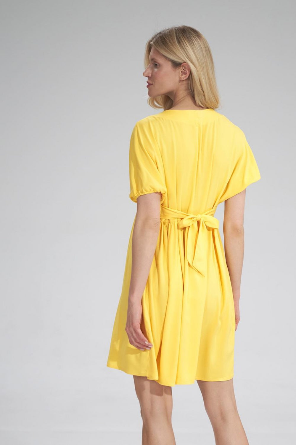 Figl Yellow Pleated Dress - view 3