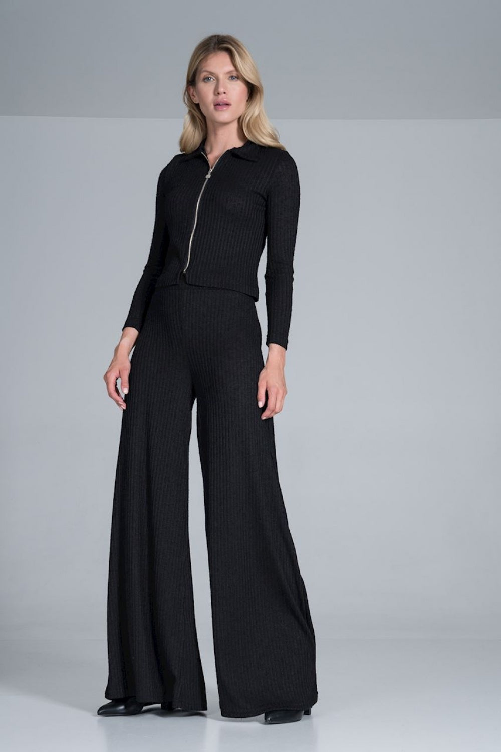 Figl Black Knitted Trousers - view 2