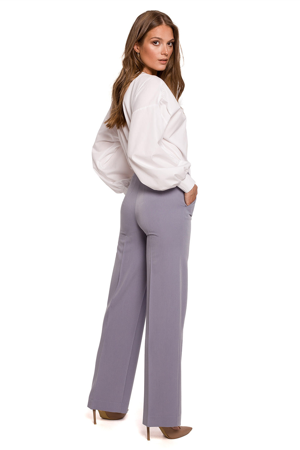 Makover Dove Grey Trousers - view 2