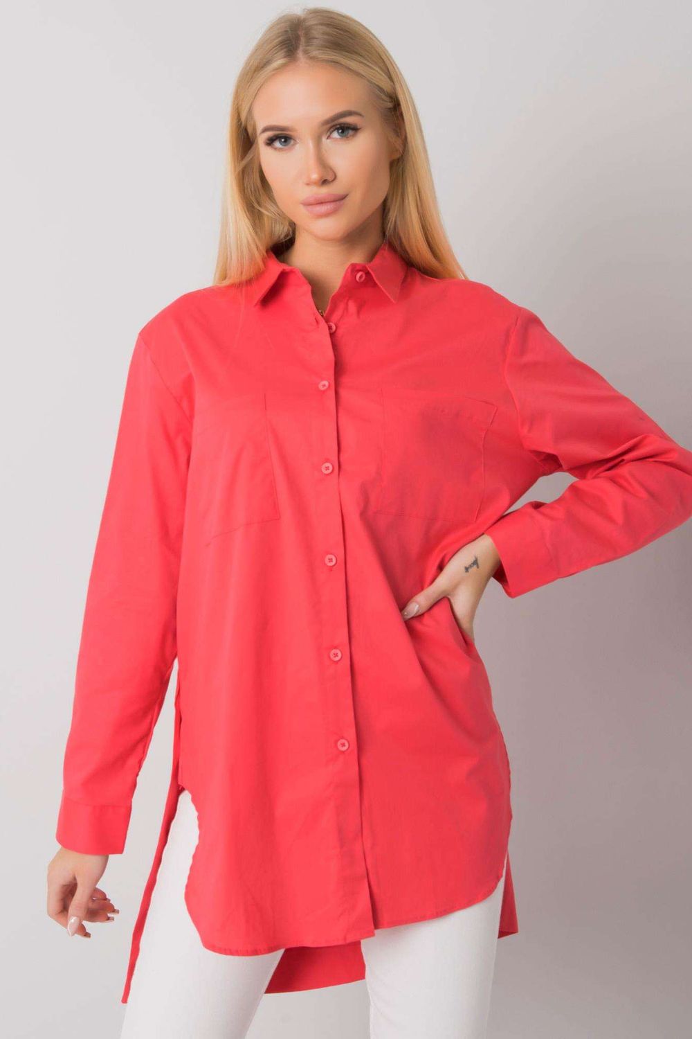 Ex Moda Coral Cotton Long Sleeve Top - view 2