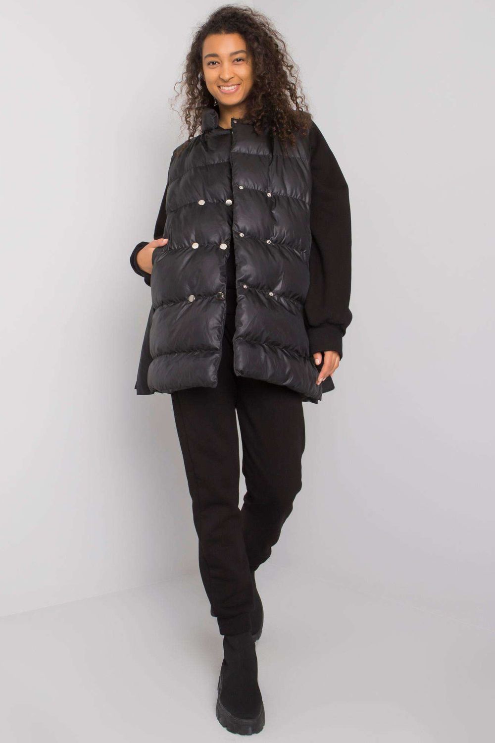 Ex Moda Black Straight Long Sleeve Co-Ord Set