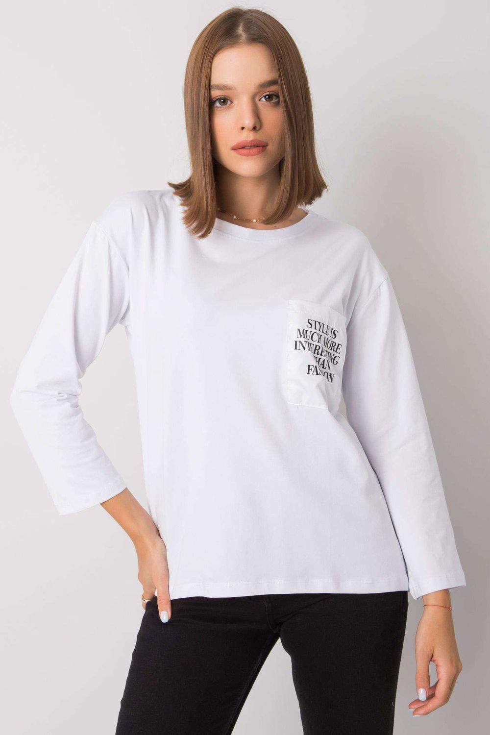 Ex Moda White Cotton Blouse - view 2