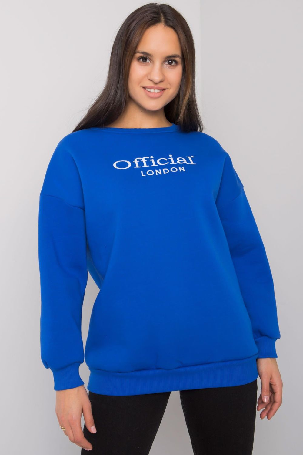 Ex Moda Dark Blue Long Sleeve Sweatshirt