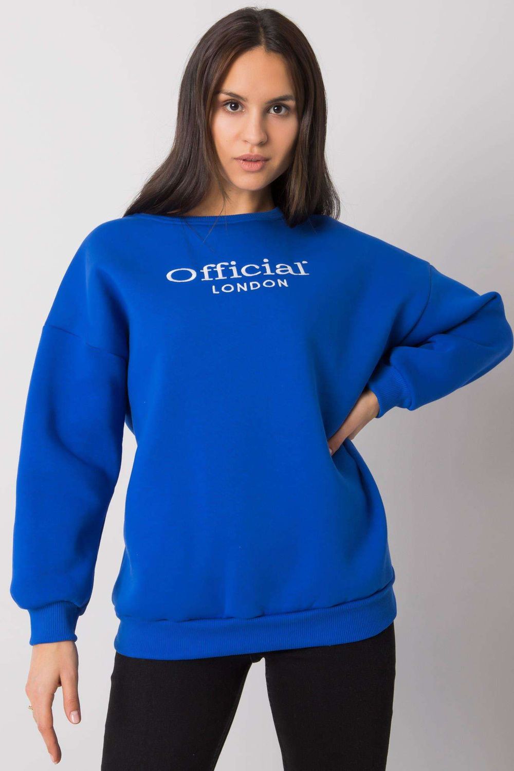 Ex Moda Dark Blue Long Sleeve Sweatshirt - view 2