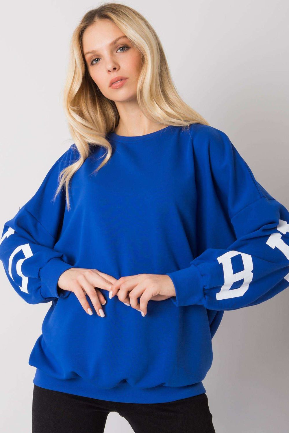 Ex Moda Blue Long Sleeve Sweatshirt