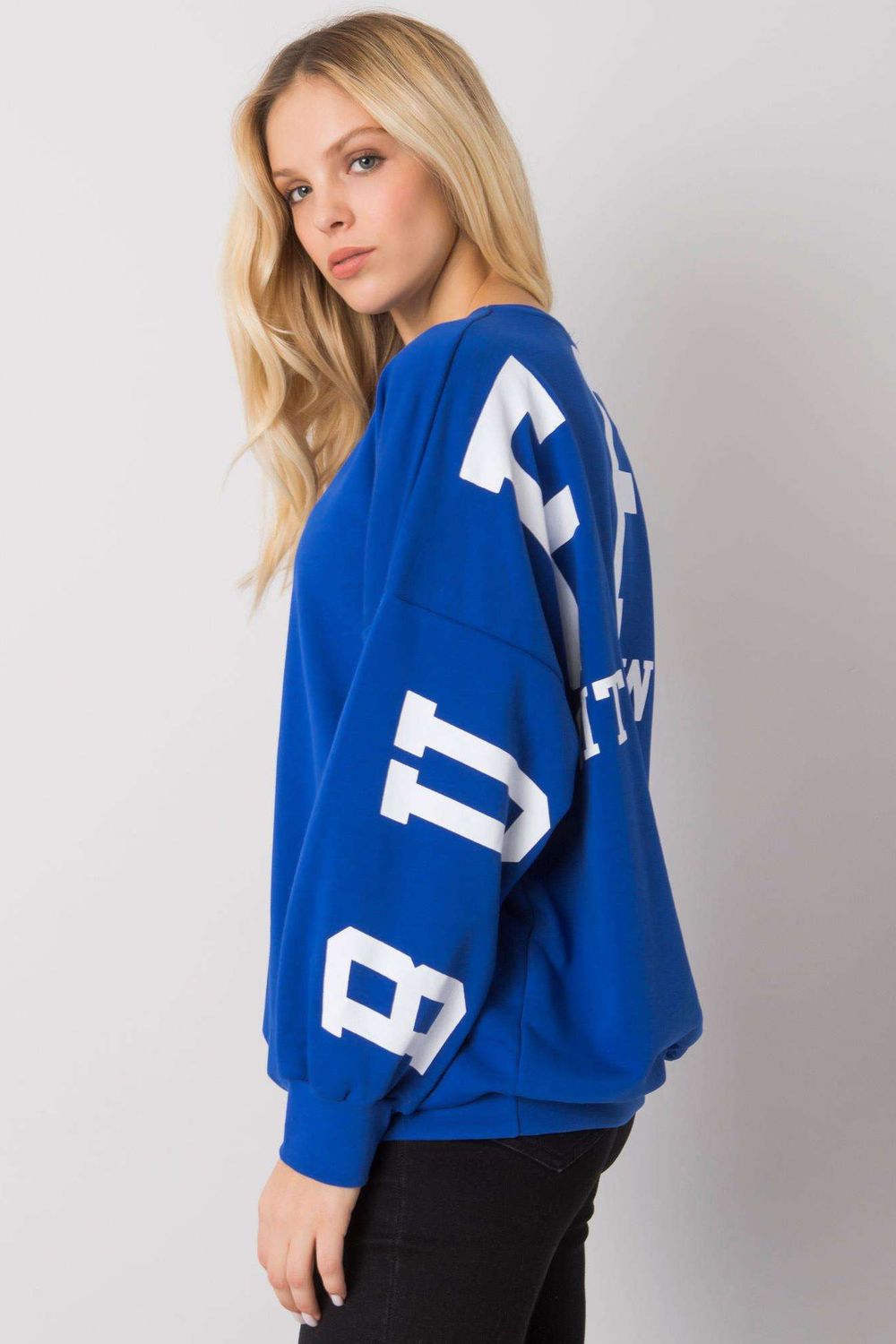 Ex Moda Blue Long Sleeve Sweatshirt - view 2