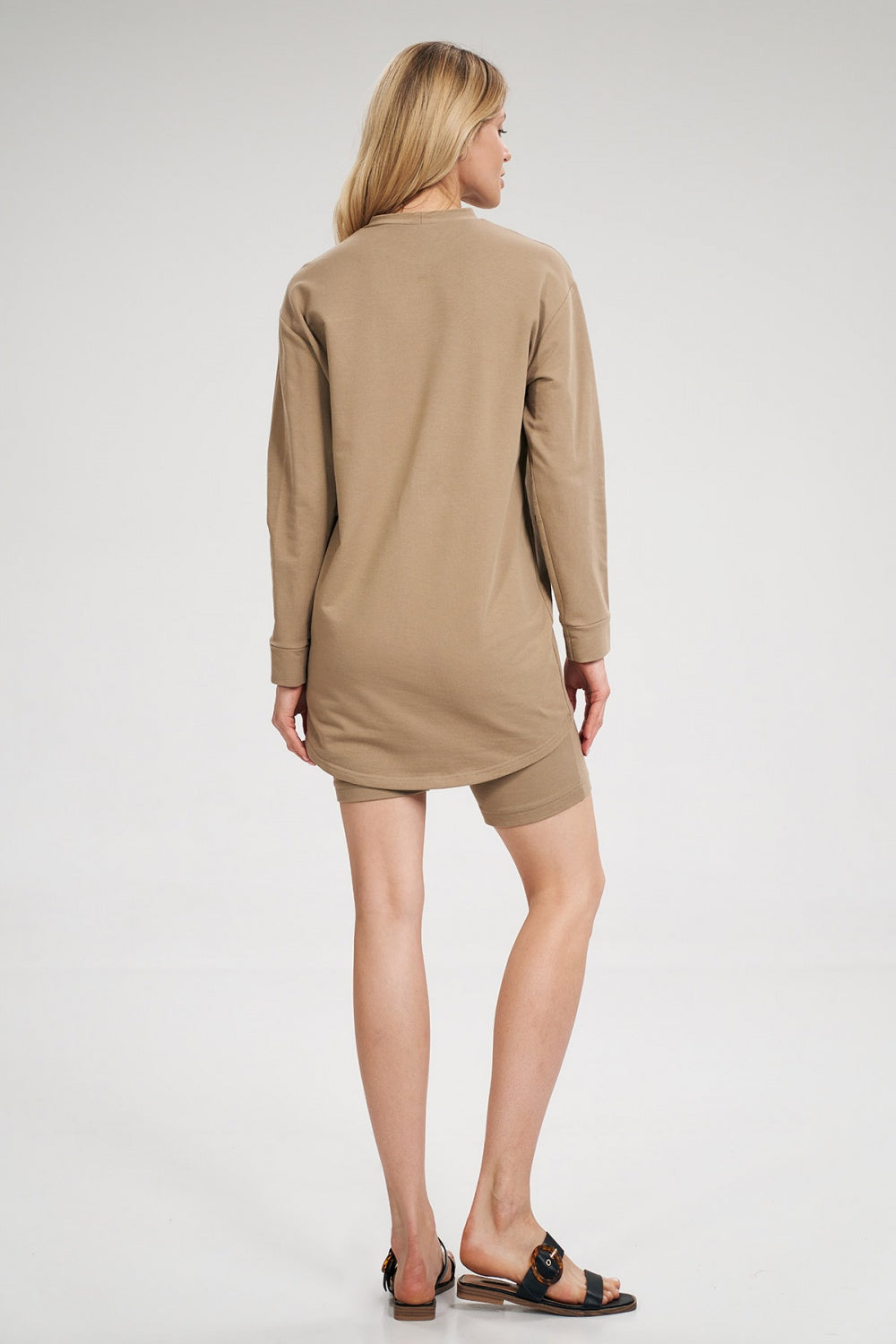 Figl Beige Long Sleeve Cotton Tunic - view 3