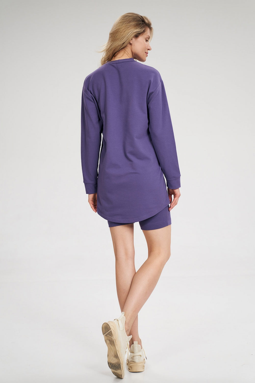 Figl Violet Long Sleeve Cotton Tunic - view 3