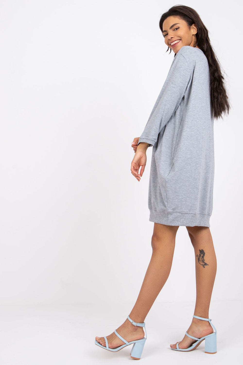Relevance Grey Loose Fit Dress - view 3