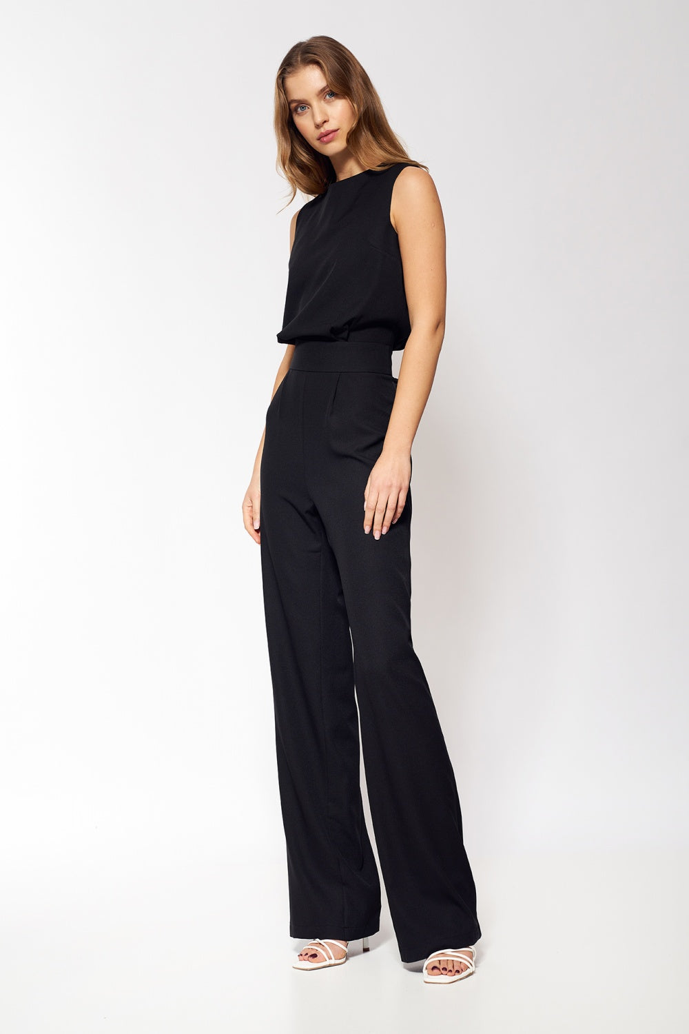 Nife Black Straight Jumpsuit