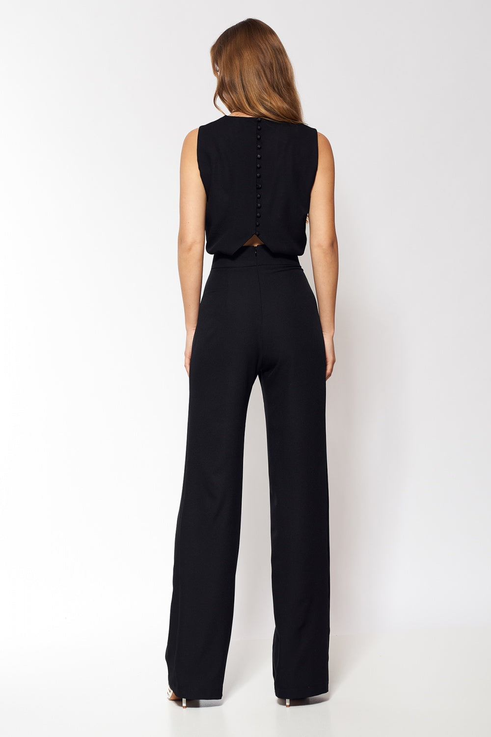 Nife Black Straight Jumpsuit - view 2