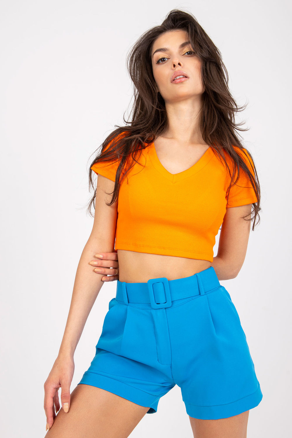 Italy Moda Blue Shorts - view 3