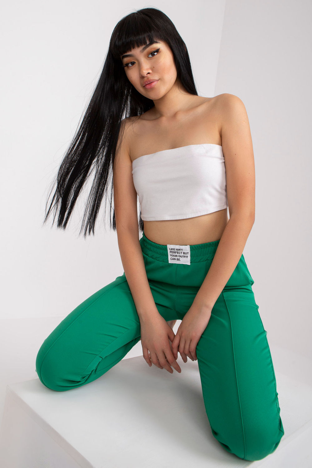 Italy Moda Green Trousers