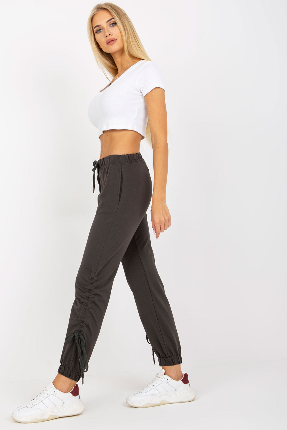 Relevance Khaki Joggers with Pockets - view 3
