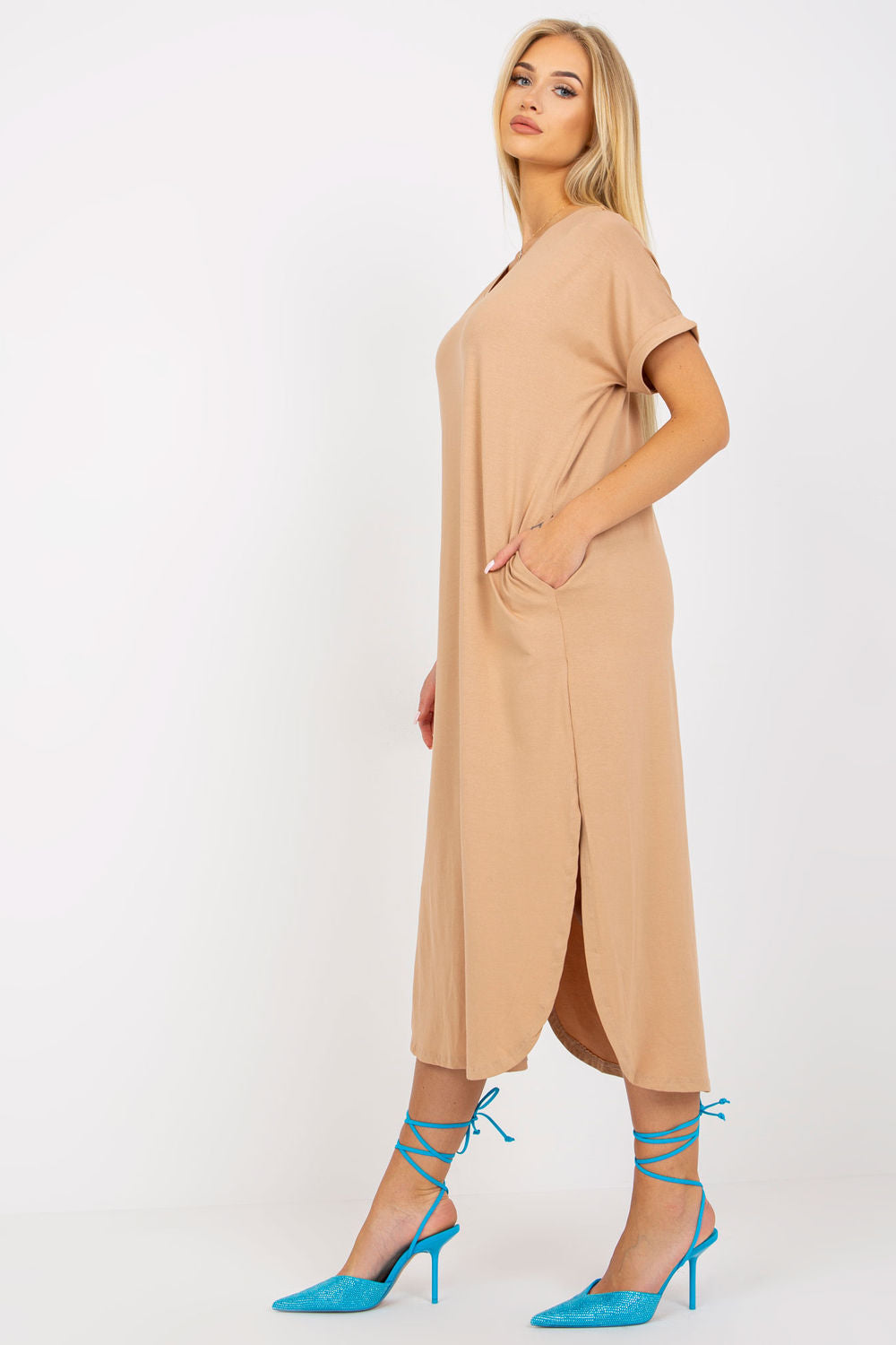 Och Bella Camel Dress - view 2