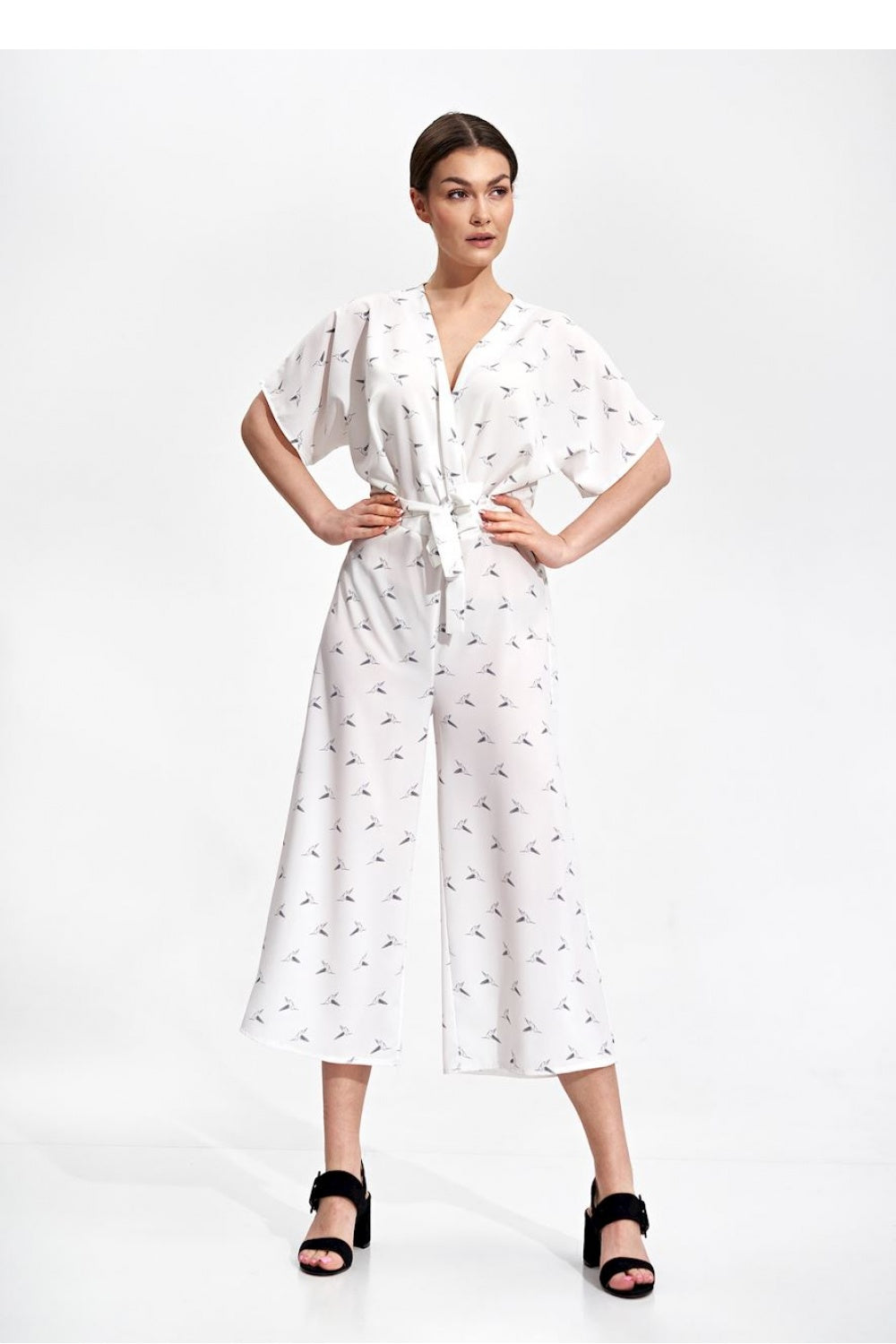 Figl Ecru Wrap Jumpsuit