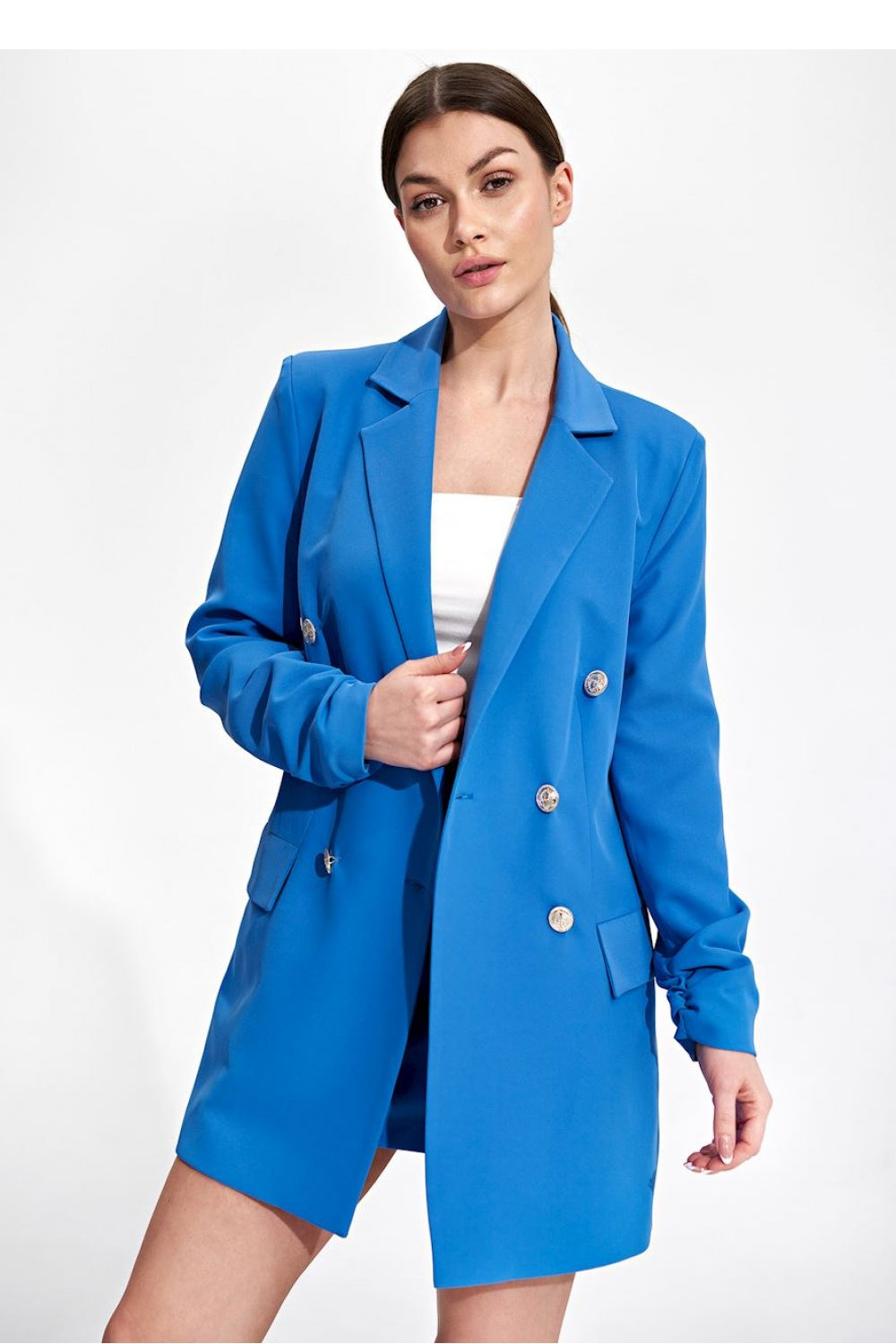 Figl Blue Loose Fit Jacket