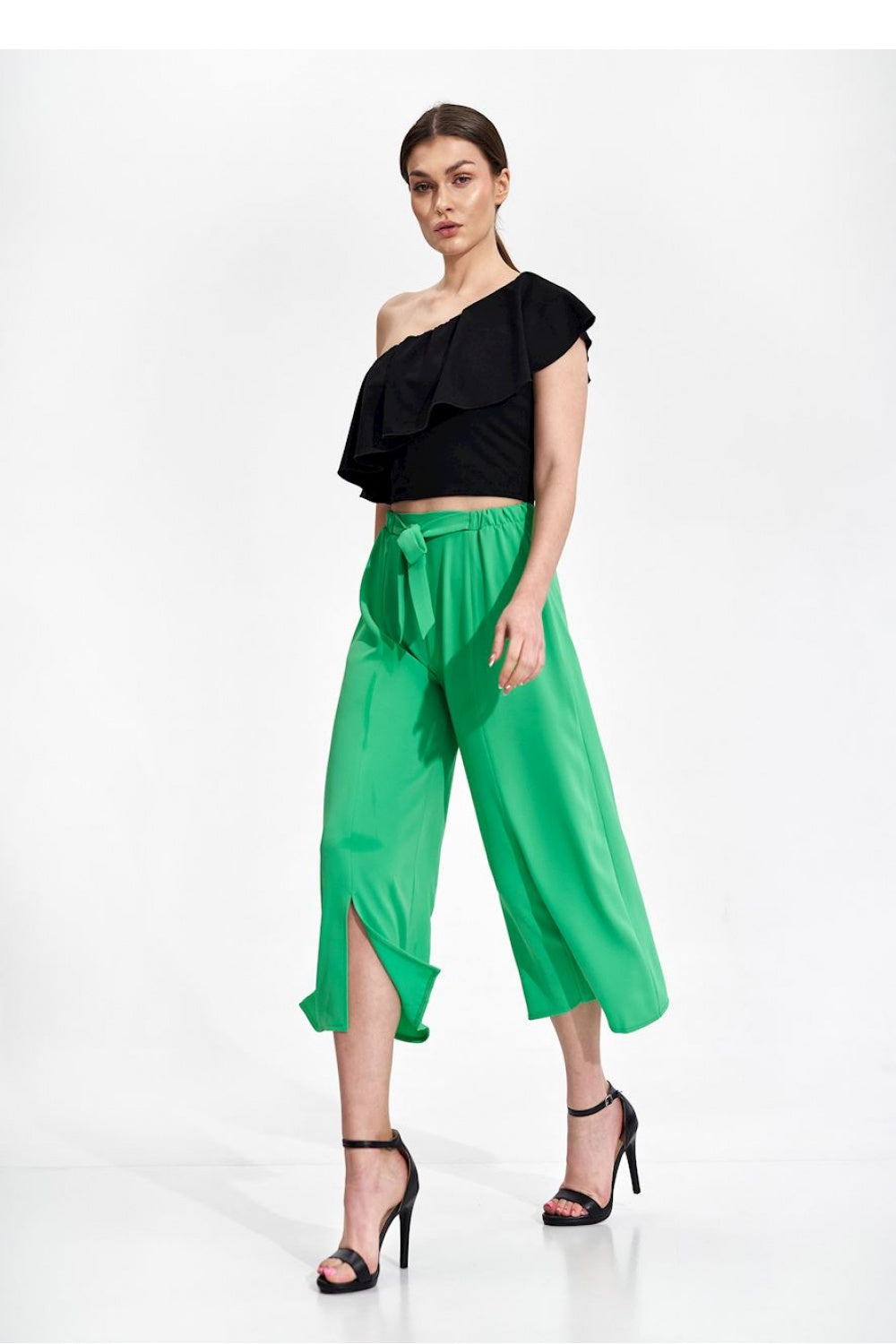 Figl Green Trousers with Pockets - view 2