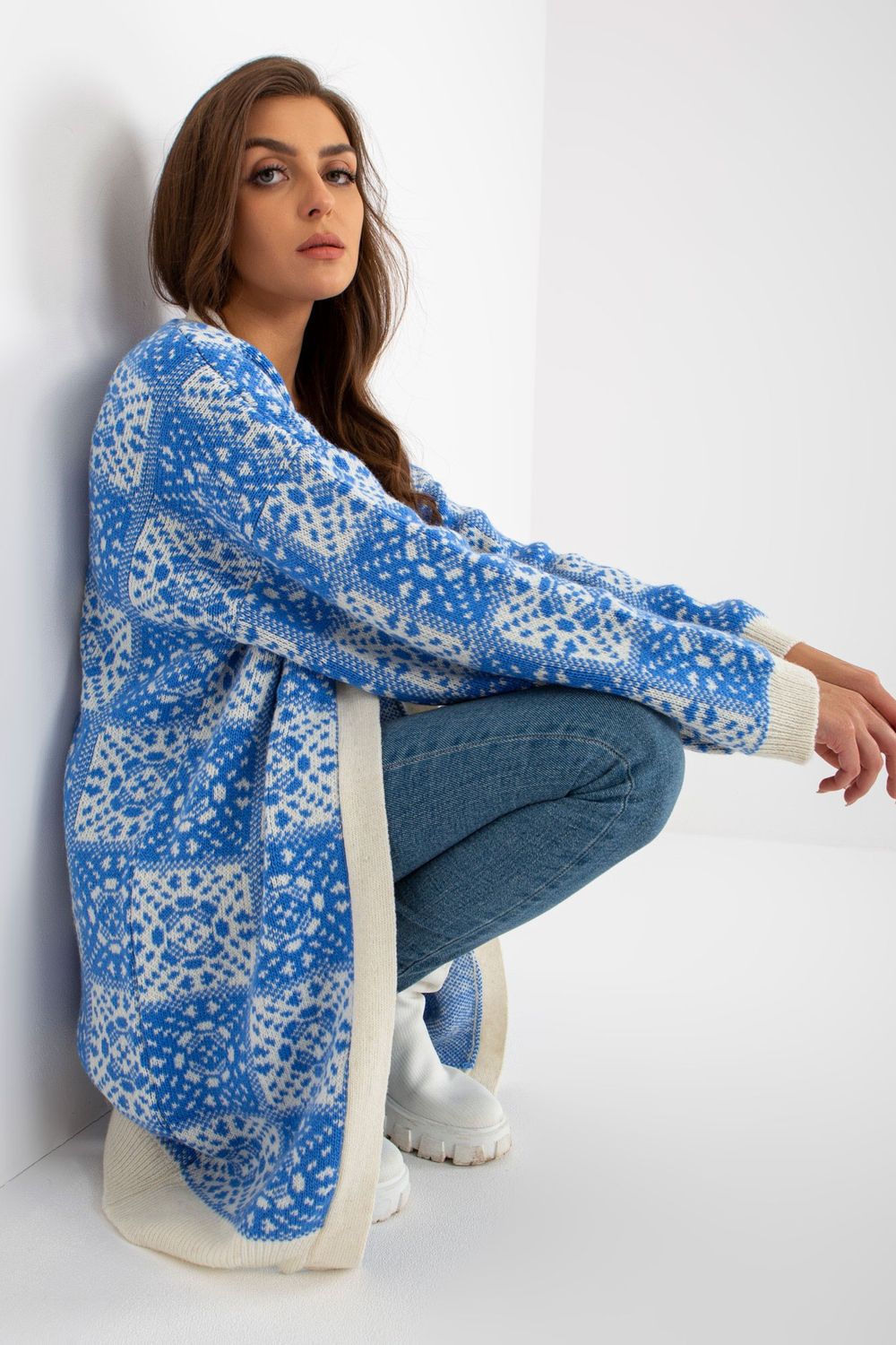 Rue Paris Blue Cardigan