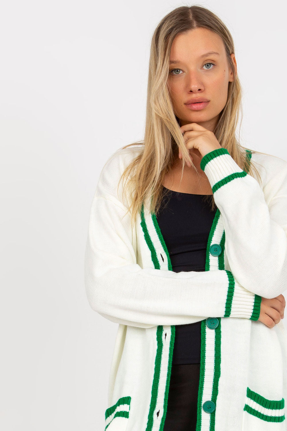Rue Paris Ecru Cardigan