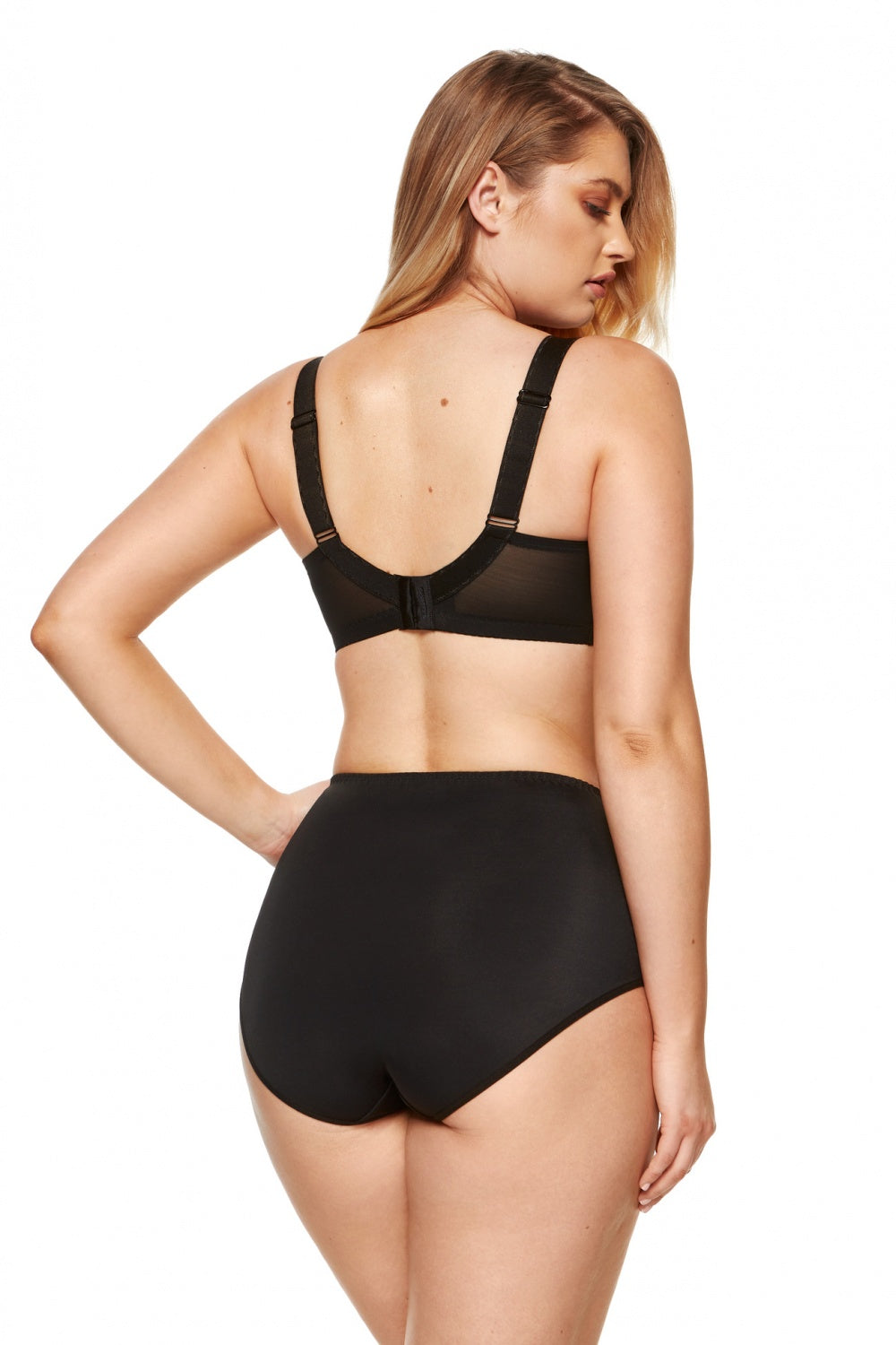 Gorteks Zara Black Mesh Underwired Soft Bra - view 2