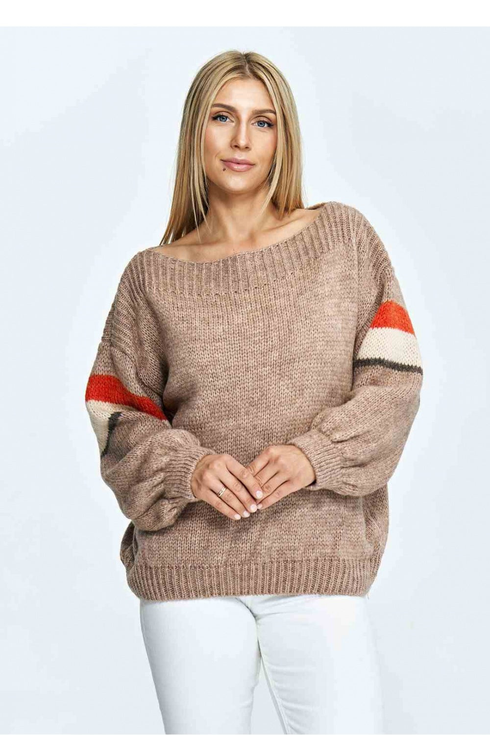 Figl Brown Striped Jumper