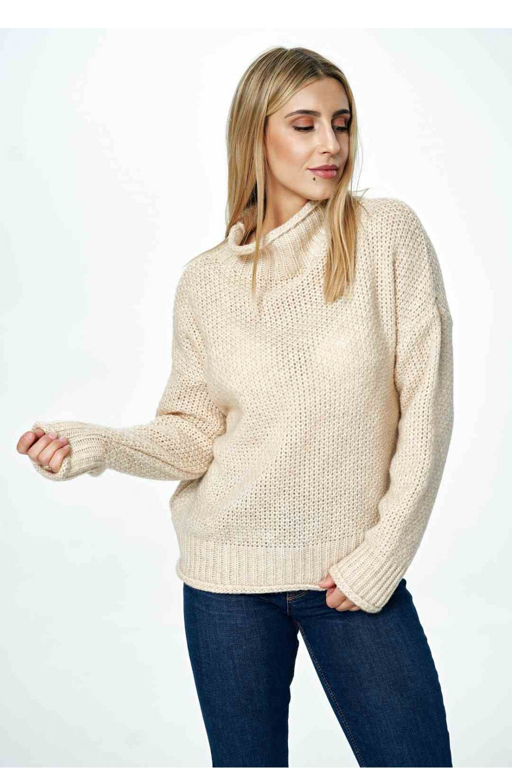 Figl Beige Long Sleeve Jumper - view 2